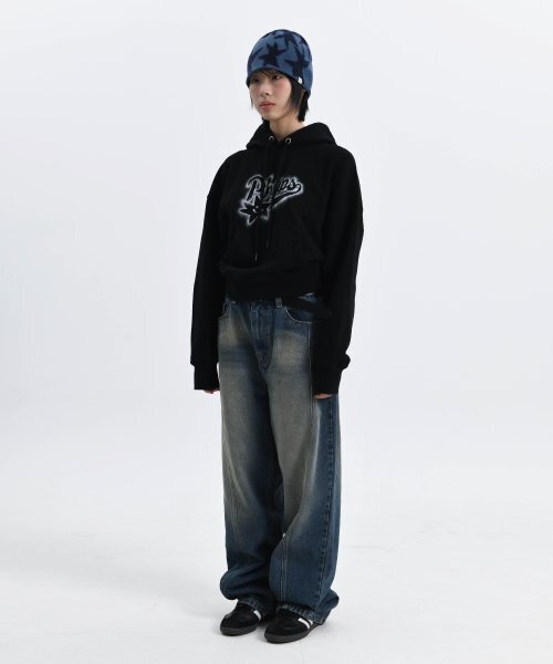 PHYSICAL DEPARTMENT（フィジカル デパートメント）の「[PHYPS&reg;&times;FRIZBEE]スプレースターテールクロップフードカーキ（パーカー・レディース・その他・FREE）」の13枚目の写真