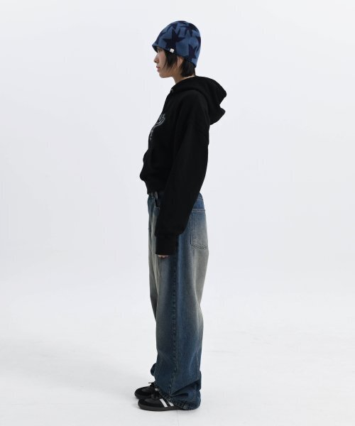 PHYSICAL DEPARTMENT（フィジカル デパートメント）の「[PHYPS&reg;&times;FRIZBEE]スプレースターテールクロップフードカーキ（パーカー・レディース・その他・FREE）」の14枚目の写真