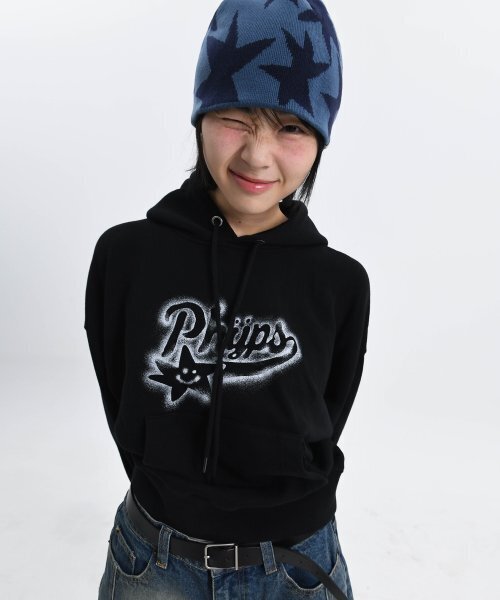 PHYSICAL DEPARTMENT（フィジカル デパートメント）の「[PHYPS&reg;&times;FRIZBEE]スプレースターテールクロップフードカーキ（パーカー・レディース・その他・FREE）」の18枚目の写真