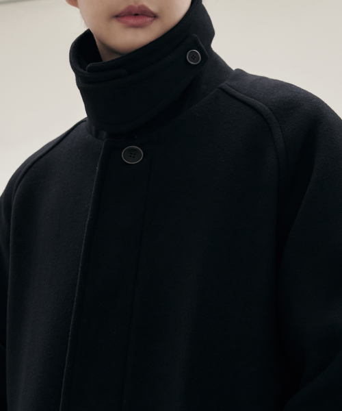 DRAW FIT（ドローフィット）の「[オジョンギュXドローフィット] コンサイズウールワンダーバルマカンコート [BLACK]（チェスターコート・メンズ・その他・MEDIUM/LARGE/X-LARGE）」の5枚目の写真