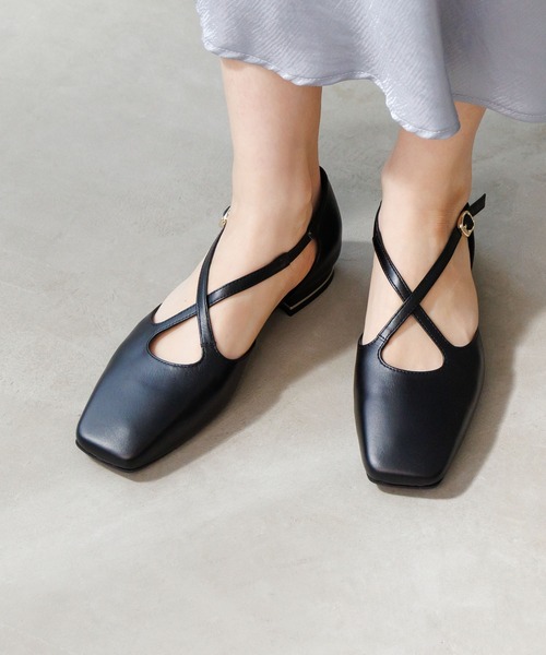 HIMIKO（ヒミコ）の「【HIMIKO】クロスベルトセパレートパンプス/661503（パンプス・レディース・ゴールド/ブラック/アイボリー・24.5cm/24.0cm/23.5cm/23.0cm/22.5cm/25.0cm/22.0cm/26.0cm/25.5cm）」の12枚目の写真