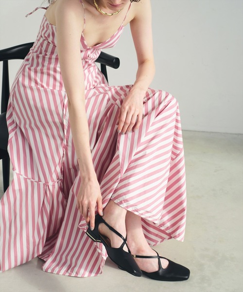 HIMIKO（ヒミコ）の「【HIMIKO】クロスベルトセパレートパンプス/661503（パンプス・レディース・ゴールド/ブラック/アイボリー・24.5cm/24.0cm/23.5cm/23.0cm/22.5cm/25.0cm/22.0cm/26.0cm/25.5cm）」の16枚目の写真