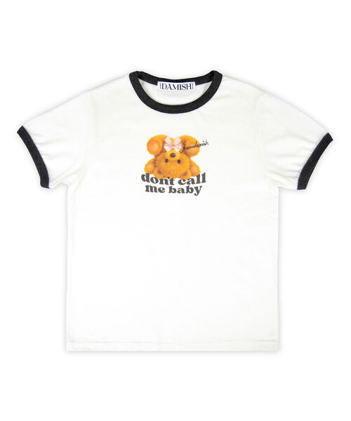 DAMISH(ダミシュ)の「リバーステディリンガーTシャツ_チャコール(Tシャツ/カットソー・レディース・チャコール・FREE)」の1枚目の写真