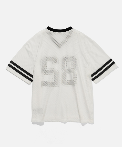 VASTIC(バスティック)の「メッシュフットボールジャージ_ホワイト(Tシャツ/カットソー・メンズ・その他・LARGE/MEDIUM/X-LARGE)」の2枚目の写真