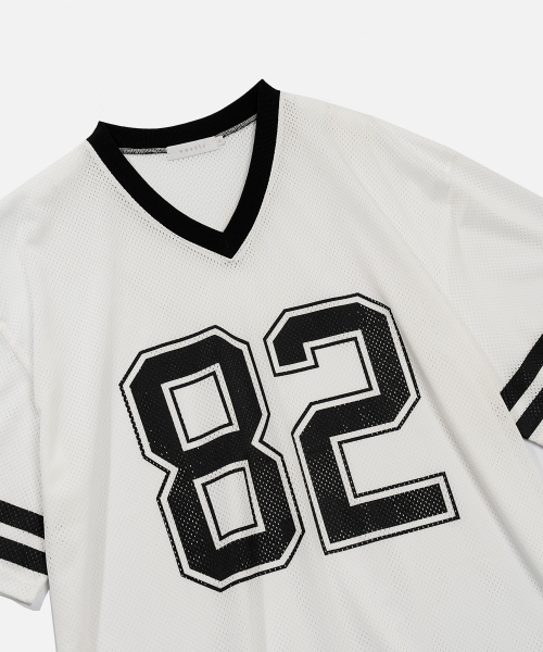 VASTIC(バスティック)の「メッシュフットボールジャージ_ホワイト(Tシャツ/カットソー・メンズ・その他・LARGE/MEDIUM/X-LARGE)」の3枚目の写真