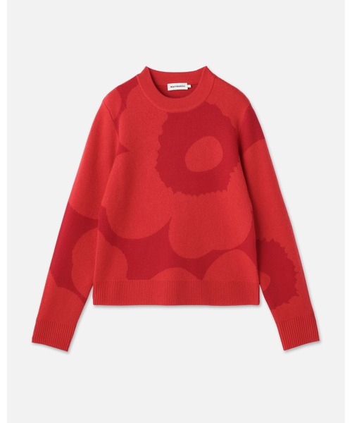 marimekko（マリメッコ）の「【一部店舗・オンラインストア限定】Aukio Unikko / knit  pullover（ニット/セーター・レディース・レッド・MEDIUM/SMALL/X-SMALL）」の5枚目の写真