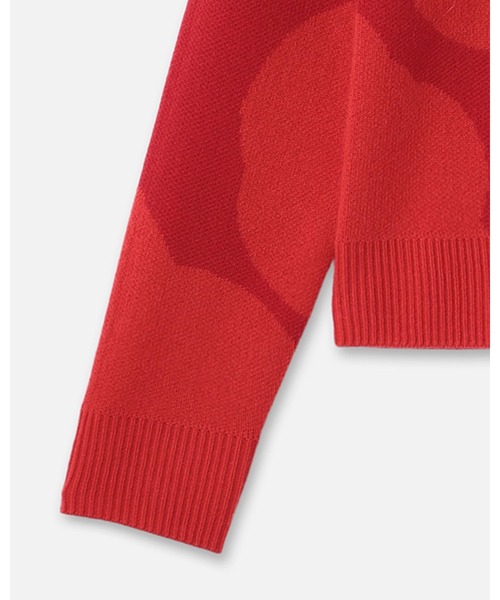 marimekko（マリメッコ）の「【一部店舗・オンラインストア限定】Aukio Unikko / knit  pullover（ニット/セーター・レディース・レッド・MEDIUM/SMALL/X-SMALL）」の8枚目の写真