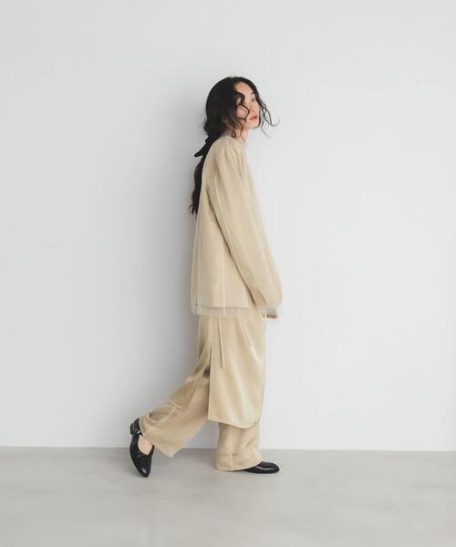 KBF（ケイビーエフ）の「サテンチュールジャケット（その他アウター・レディース・ブラウン/ベージュ・ONE）」の20枚目の写真