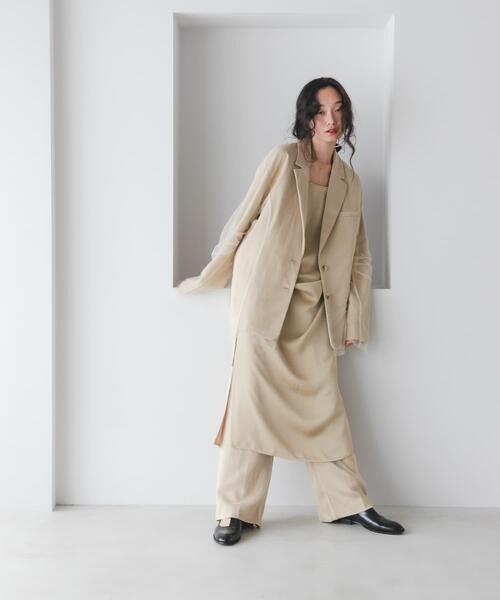 KBF（ケイビーエフ）の「サテンチュールジャケット（その他アウター・レディース・ブラウン/ベージュ・ONE）」の21枚目の写真