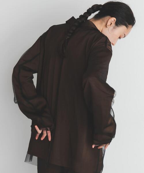 KBF（ケイビーエフ）の「サテンチュールジャケット（その他アウター・レディース・ブラウン/ベージュ・ONE）」の18枚目の写真