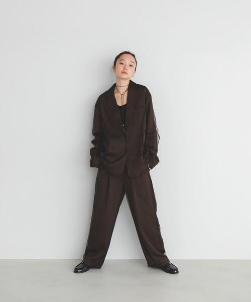 KBF（ケイビーエフ）の「サテンチュールジャケット（その他アウター・レディース・ブラウン/ベージュ・ONE）」の19枚目の写真