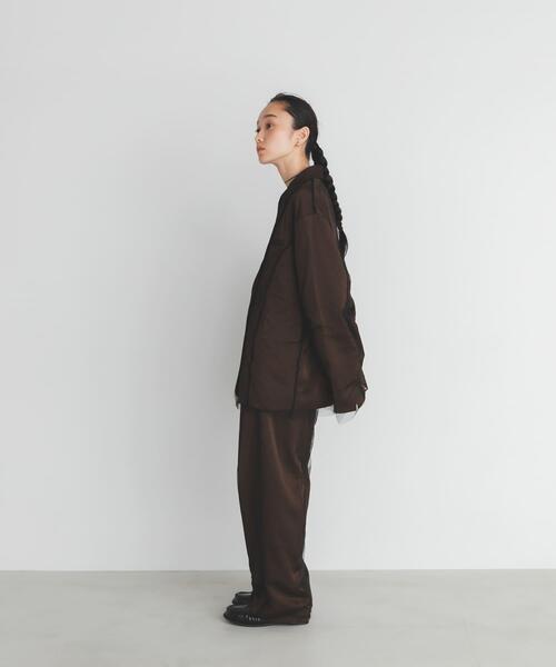 KBF（ケイビーエフ）の「サテンチュールジャケット（その他アウター・レディース・ブラウン/ベージュ・ONE）」の9枚目の写真