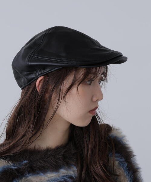 FREE'S MART(フリーズマート)の「◆ハンチング(ハンチング/ベレー帽・レディース・ブラック/ブラウン・フリ-)」の3枚目の写真