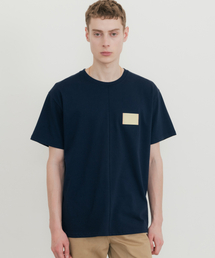 SSIN AND LEE（シンアンドリー）の「エッセンシャルレモンレザーTシャツネイビー（Tシャツ/カットソー）」