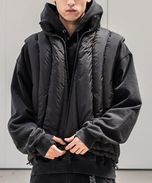 BEGIN202（ビギン202）の「ネストラインダウンベスト[ブラック]（ダウンベスト）」