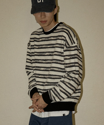 CAMEL WORK（キャメルワーク）の「NO.466 エブリデイベーシックストライプニット（アイボリー）（ニット/セーター）」