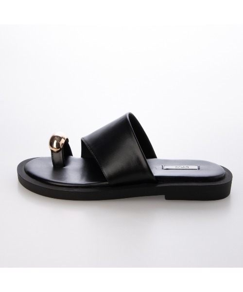 EVOL（イーボル）の「【軽量・クッション入り】メタルリングフラットトングサンダル JA5964（サンダル・レディース・ブラック/アイボリー/ブラウン/キャメル・S/M/L/LL）」の19枚目の写真