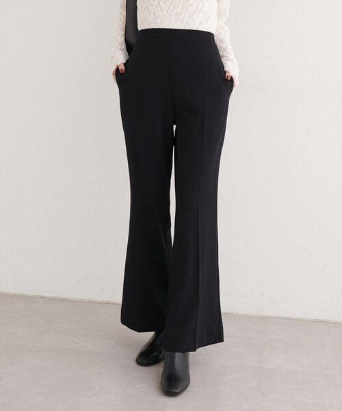 natural couture（ナチュラルクチュール）の「カットジョーゼットストレッチフレアヘムパンツ（その他パンツ・レディース・その他1/モカ/ブラック/アイボリー・FREE）」の20枚目の写真