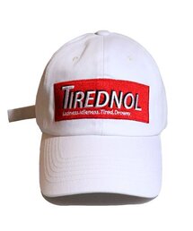 SLEEPYSLIP（スリーピースリップ）の「[unisex]TIREDNOL BOX WHITE BALL CAP（キャップ）」
