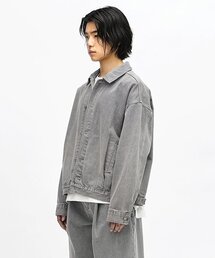 ERRORS EXCEPTED（エラーズエクスペクティド）の「JK01 プリーツデニムジャケット (グレー)（デニムジャケット）」