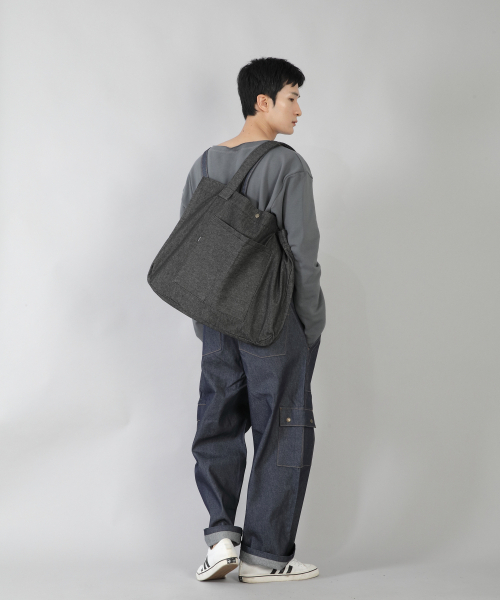 SAINTCREW(セントクルー)の「ラウンドボリュームカーゴポケットエコバッグ RVC-145 デニムブラック(エコバッグ/サブバッグ・メンズ・その他・フリー)」の6枚目の写真