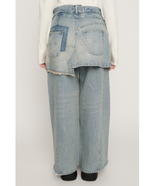 セール】REMAKE ASYMMETRY L/W DENIM PT リメイク アシンメトリー ロー