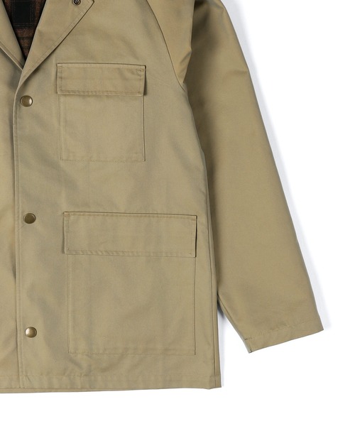 The DUFFER of ST.GEORGE（ザダファーオブセントジョージ）の「BRITISH COVERALLS JACKET：ブリティッシュ カバーオール ジャケット（カバーオール・メンズ・ブラック/ベージュ・MEDIUM/LARGE）」の13枚目の写真