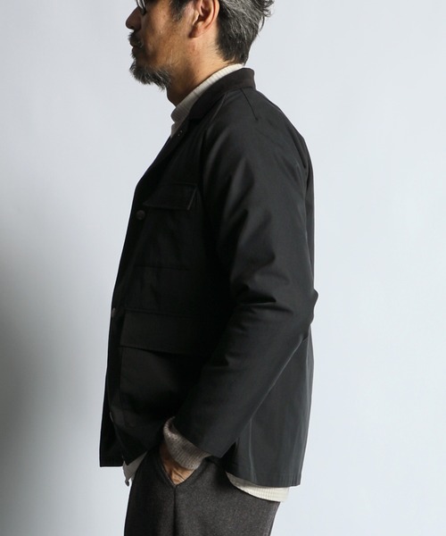 The DUFFER of ST.GEORGE（ザダファーオブセントジョージ）の「BRITISH COVERALLS JACKET：ブリティッシュ カバーオール ジャケット（カバーオール・メンズ・ブラック/ベージュ・MEDIUM/LARGE）」の7枚目の写真