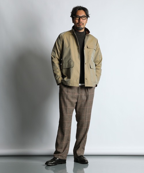 The DUFFER of ST.GEORGE（ザダファーオブセントジョージ）の「BRITISH COVERALLS JACKET：ブリティッシュ カバーオール ジャケット（カバーオール・メンズ・ブラック/ベージュ・MEDIUM/LARGE）」の6枚目の写真