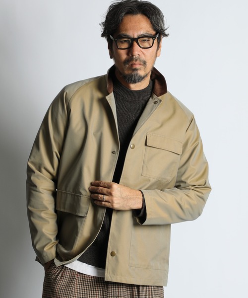 The DUFFER of ST.GEORGE（ザダファーオブセントジョージ）の「BRITISH COVERALLS JACKET：ブリティッシュ カバーオール ジャケット（カバーオール・メンズ・ブラック/ベージュ・MEDIUM/LARGE）」の5枚目の写真