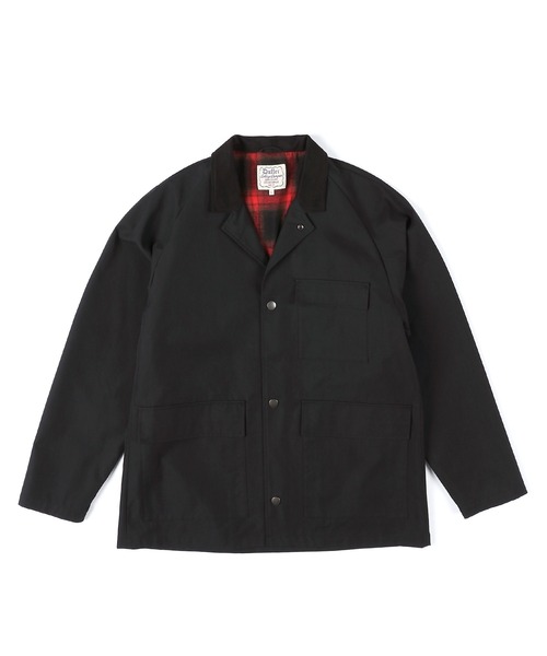 The DUFFER of ST.GEORGE（ザダファーオブセントジョージ）の「BRITISH COVERALLS JACKET：ブリティッシュ カバーオール ジャケット（カバーオール・メンズ・ブラック/ベージュ・MEDIUM/LARGE）」の9枚目の写真