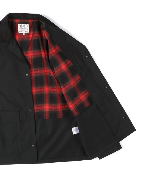 The DUFFER of ST.GEORGE（ザダファーオブセントジョージ）の「BRITISH COVERALLS JACKET：ブリティッシュ カバーオール ジャケット（カバーオール・メンズ・ブラック/ベージュ・MEDIUM/LARGE）」の14枚目の写真