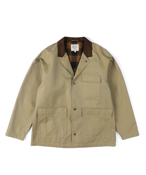 The DUFFER of ST.GEORGE（ザダファーオブセントジョージ）の「BRITISH COVERALLS JACKET：ブリティッシュ カバーオール ジャケット（カバーオール・メンズ・ブラック/ベージュ・MEDIUM/LARGE）」の10枚目の写真