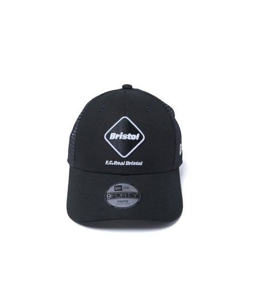 F.C.Real Bristol for Kids(エフシーレアルブリストルフォーキッズ)の「NEW ERA EMBLEM 9FORTY MESH CAP(キャップ・キッズ・ブラック・FREE)」の4枚目の写真