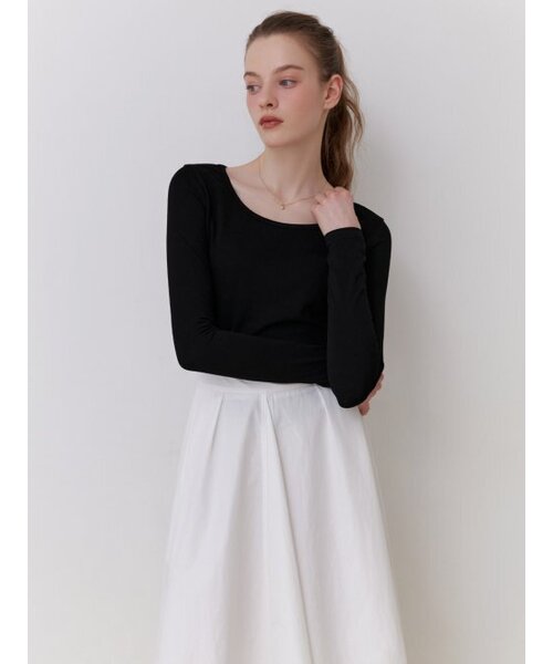 RE_L(リエル)の「Base cotton t-shirt (black)(Tシャツ/カットソー・レディース・その他・FREE)」の6枚目の写真