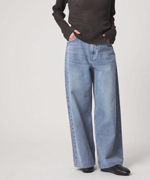 CITEN（シテン）の「＜CITEN＞エッセンシャルバギーデニム（デニムパンツ・レディース・ライトブルー/ブラック/コバルトブルー・L/S/M）」の3枚目の写真