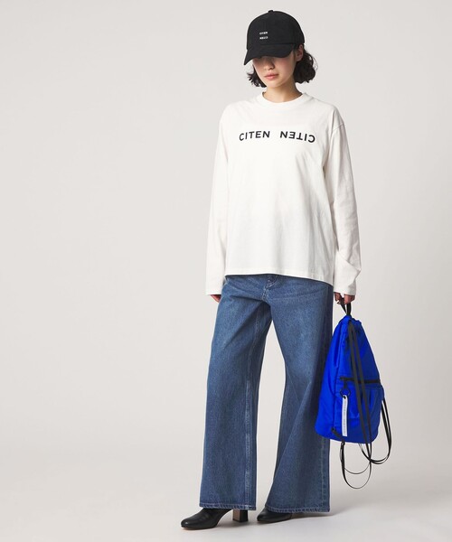 CITEN（シテン）の「＜CITEN＞エッセンシャルバギーデニム（デニムパンツ・レディース・ライトブルー/ブラック/コバルトブルー・L/S/M）」の5枚目の写真