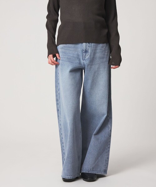 CITEN（シテン）の「＜CITEN＞エッセンシャルバギーデニム（デニムパンツ・レディース・ライトブルー/ブラック/コバルトブルー・L/S/M）」の8枚目の写真