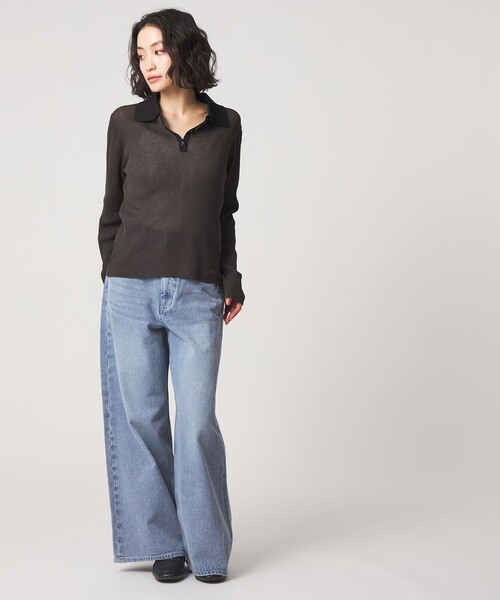 CITEN（シテン）の「＜CITEN＞エッセンシャルバギーデニム（デニムパンツ・レディース・ライトブルー/ブラック/コバルトブルー・L/S/M）」の9枚目の写真