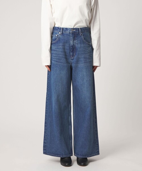 CITEN（シテン）の「＜CITEN＞エッセンシャルバギーデニム（デニムパンツ・レディース・ライトブルー/ブラック/コバルトブルー・L/S/M）」の10枚目の写真