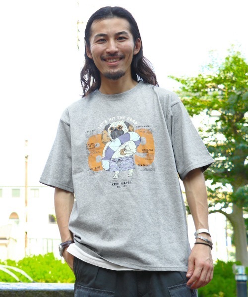 KRIFF MAYER（クリフメイヤー）の「【汗染み防止･軽撥水】ウェットプロテクトT(パグ89)（Tシャツ/カットソー・メンズ・ブルー/グレー/オフホワイト/ネイビー/マスタード/チャコール・X-LARGE/LARGE/MEDIUM）」の3枚目の写真