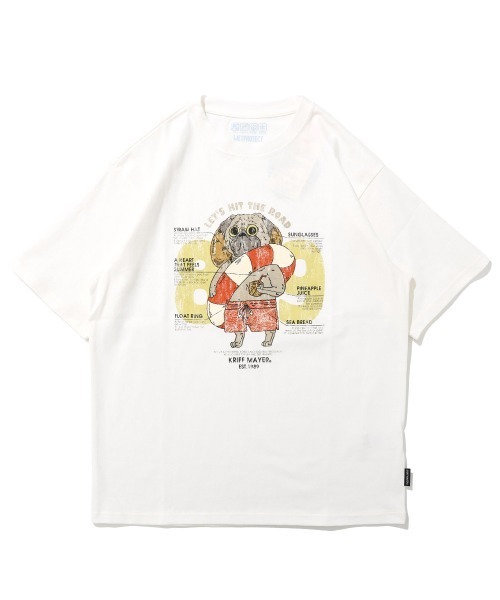 KRIFF MAYER（クリフメイヤー）の「【汗染み防止･軽撥水】ウェットプロテクトT(パグ89)（Tシャツ/カットソー・メンズ・ブルー/グレー/オフホワイト/ネイビー/マスタード/チャコール・X-LARGE/LARGE/MEDIUM）」の22枚目の写真