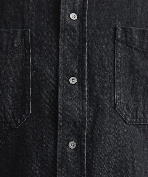 LUENNA（ルエナ）の「【LUENNA】Clean Denim Shirt Jacket / クリーン デニムシャツジャケット（シャツ/ブラウス・メンズ・ブラック/ブルー・L/M/S）」の12枚目の写真