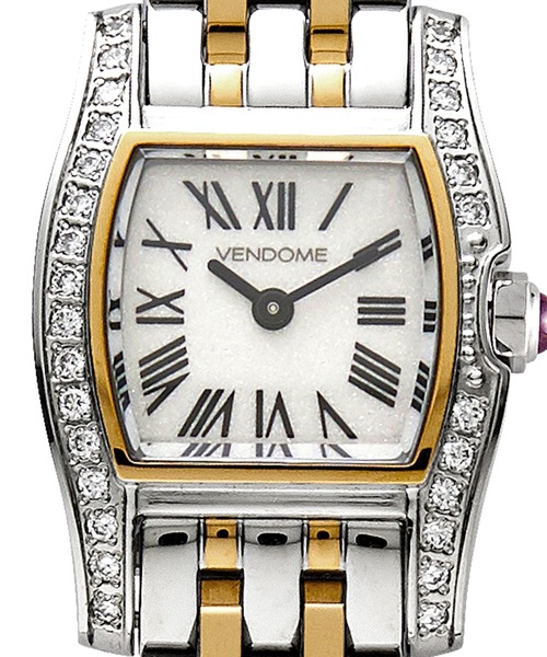 ステンレスバンド スクエアフェイスウォッチ（アナログ腕時計