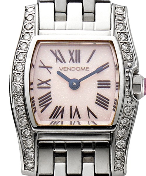 ステンレスバンド スクエアフェイスウォッチ（アナログ腕時計