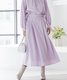 LAUTREAMONT（ロートレアモン）の「ウールブレンドストレッチフレアスカート≪セットアップ対応/手洗い可能≫（スカート）」