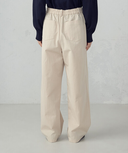 COMME CA ISM（コムサイズム）の「コットンナイロンツイル ワイドテーパードチノパンツ（チノパンツ・レディース・ネイビー/ベージュ・X-LARGE/LARGE/MEDIUM/SMALL）」の11枚目の写真
