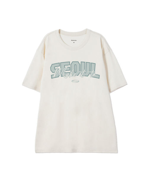 MAKEITTO（メイキット）の「[SEOUL] CREW NECK TEE_CREAM（Tシャツ/カットソー・メンズ・その他・MEDIUM/LARGE/X-LARGE/XX-LARGE）」の2枚目の写真