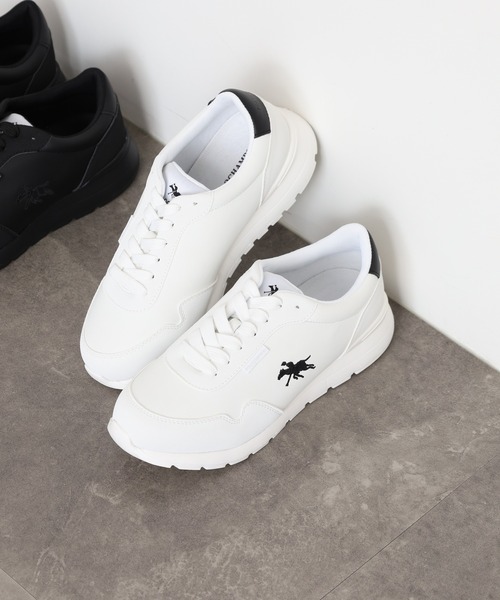 POLO CHAMPS（ポロチャンプス）の「POLO CHAMPS クラシック スクールスニーカー（スニーカー・レディース・ブラック/ホワイト×ブラック/ホワイト×ネイビー・23.0cm/23.5cm/24.0cm/24.5cm/22.5cm）」の2枚目の写真