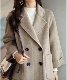 2ly2（トゥーリートゥー）の「ヘリンボーンジャケット（チェスターコート）」